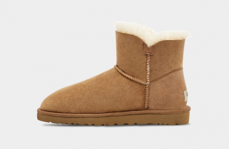 Ugg Mini Bailey Button II Stövlar Dam Bruna | RE3178469