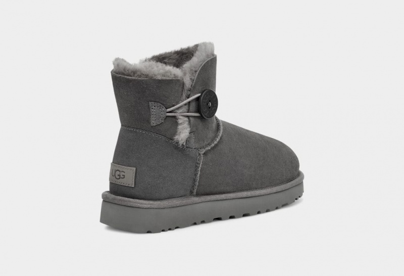 Ugg Mini Bailey Button II Stövlar Dam Grå | YA3165284