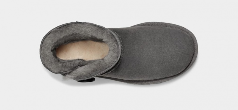 Ugg Mini Bailey Button II Stövlar Dam Grå | YA3165284