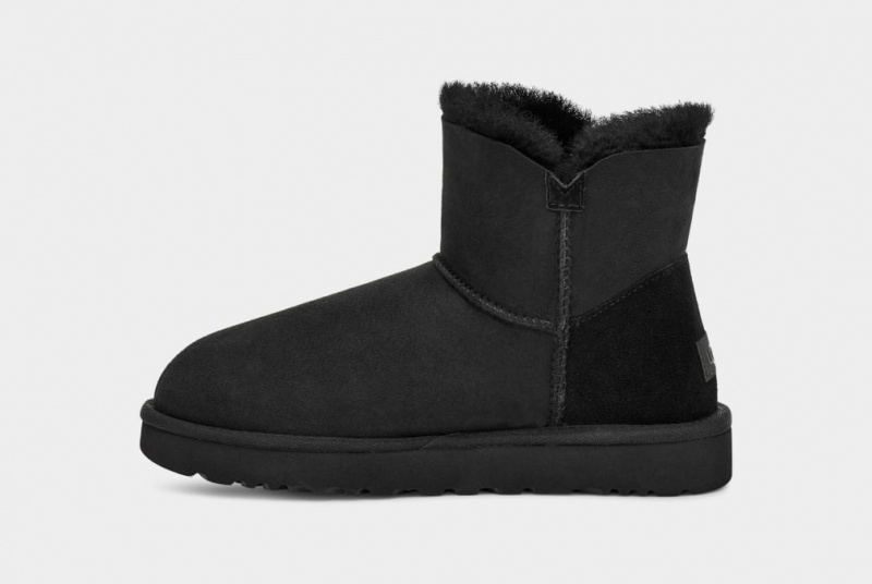 Ugg Mini Bailey Button II Stövlar Dam Svarta | PX5390782