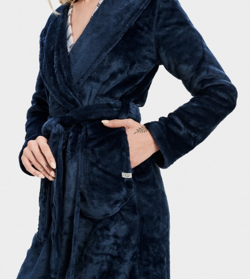 Ugg Miranda Fleece Robe Sovkläder Dam Indigo | LV7281903