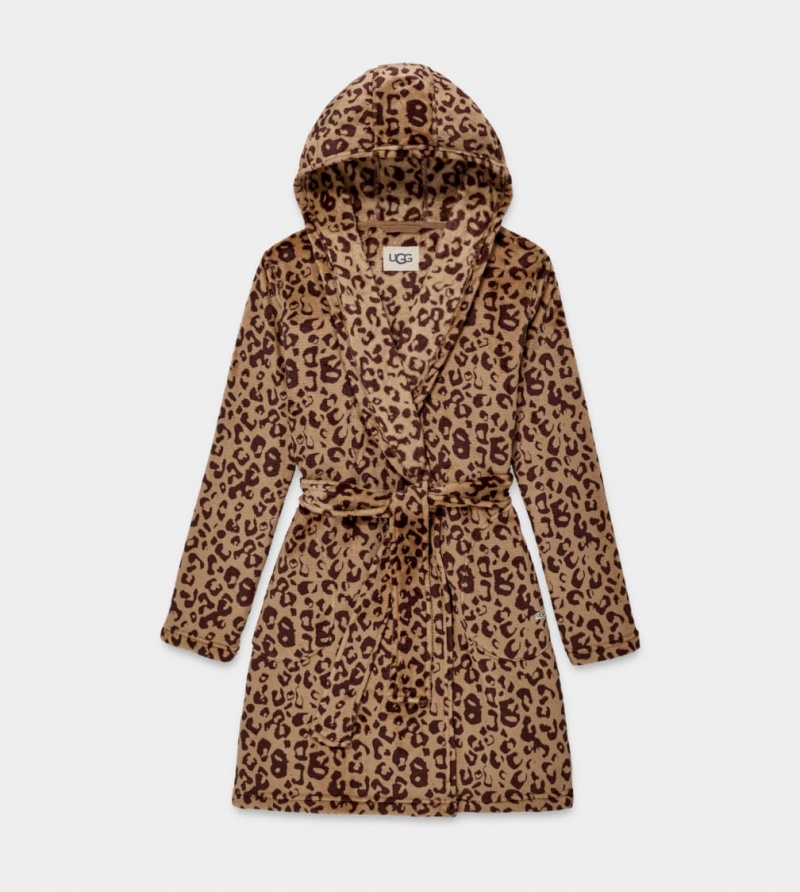 Ugg Miranda Fleece Robe Sovkläder Dam Leopard | QA0859217