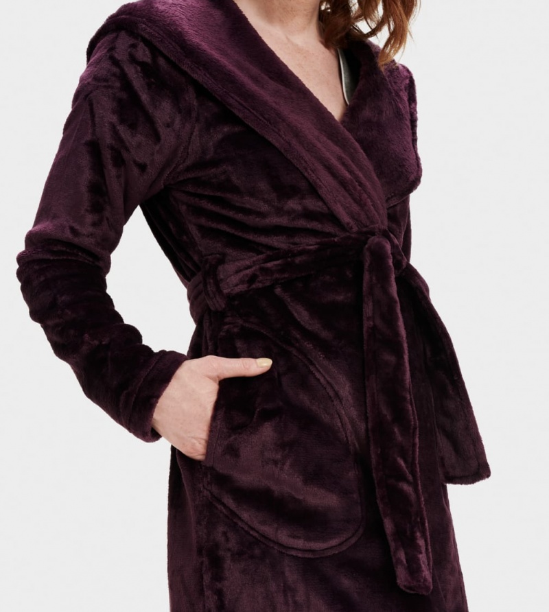 Ugg Miranda Fleece Robe Sovkläder Dam Vinröda | BE5064823