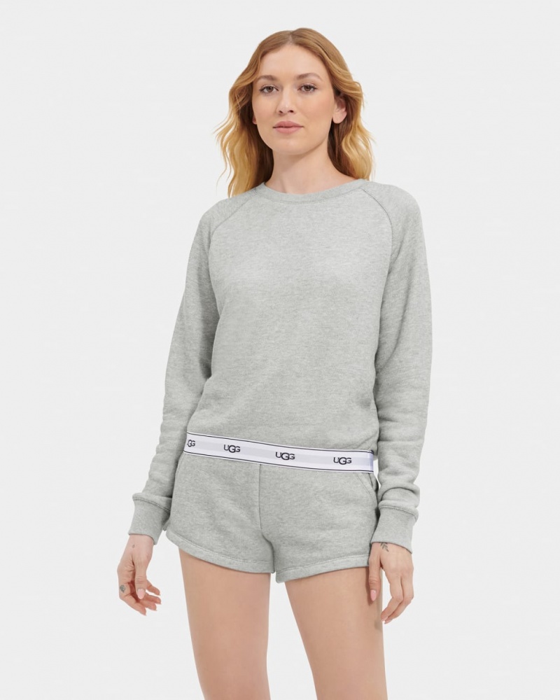 Ugg Nena Crewneck Sweatshirt Dam Grå | DV3540216