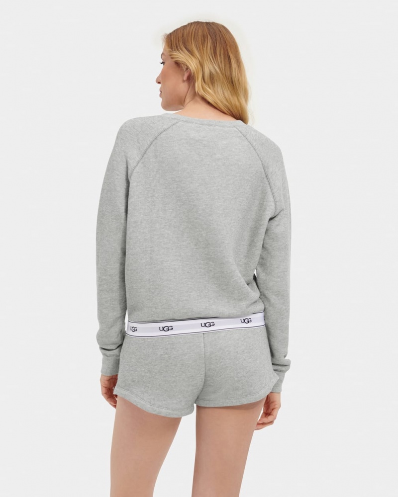 Ugg Nena Crewneck Sweatshirt Dam Grå | DV3540216