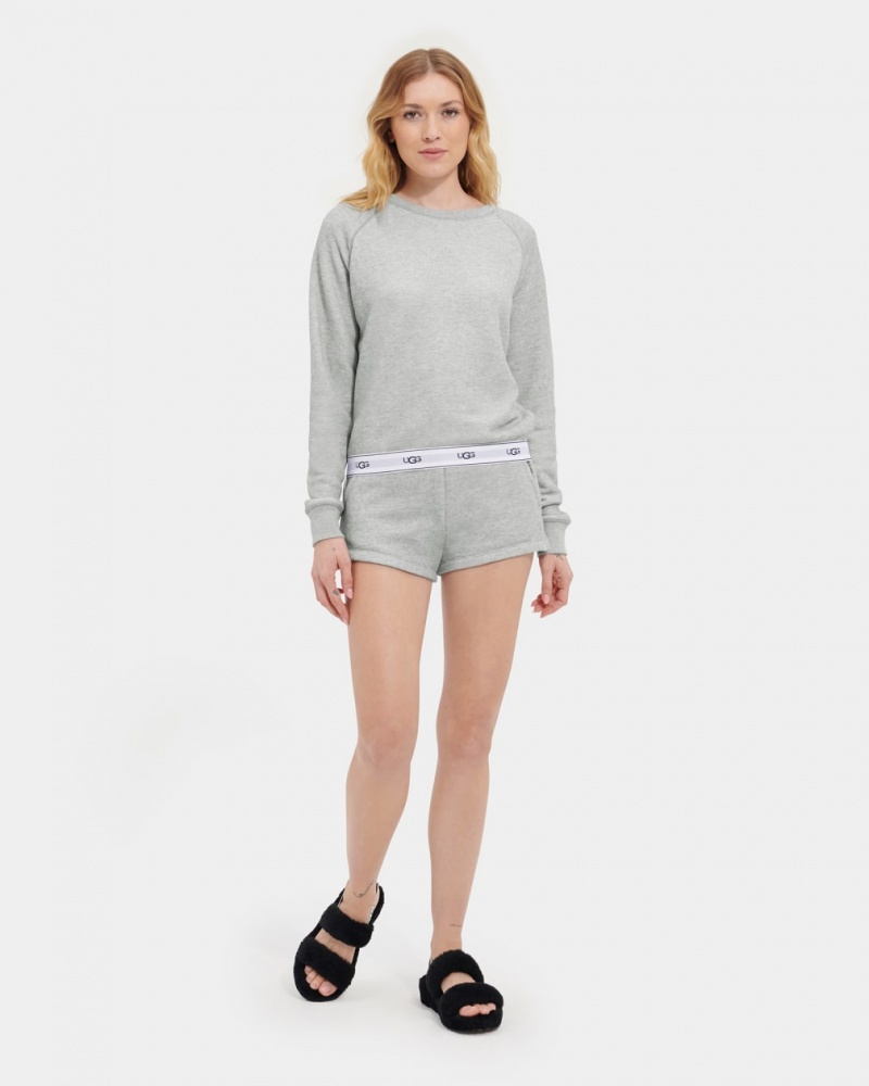 Ugg Nena Crewneck Sweatshirt Dam Grå | DV3540216