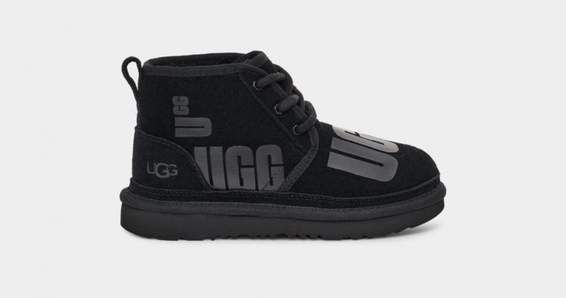 Ugg Neumel II Scatter Tryck Stövlar Barn Svarta | MJ2754903