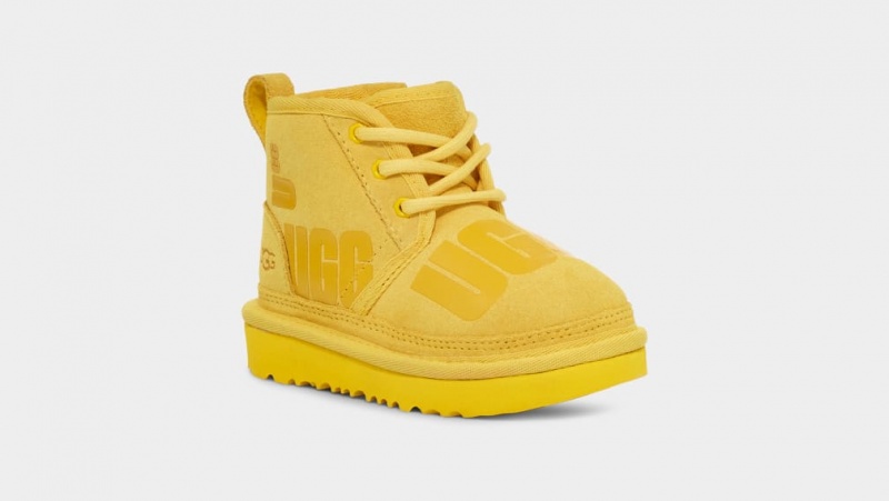 Ugg Neumel II Scatter Tryck Stövlar Barn Gula | DP9120648