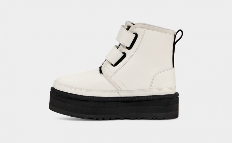 Ugg Neumel Läder Stövlar Barn Vita | BA2835164