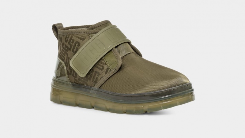 Ugg Neumel Tryck Monogram Stövlar Dam Olivgröna | HN3504681