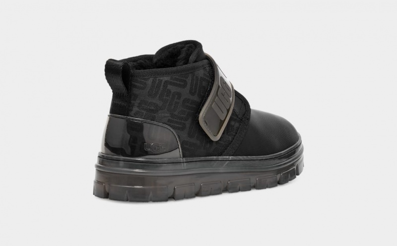 Ugg Neumel Tryck Monogram Stövlar Dam Svarta | TD3987401