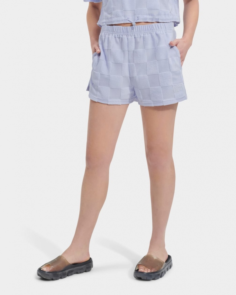 Ugg Noni Check Shorts Dam Grå | UD7298054