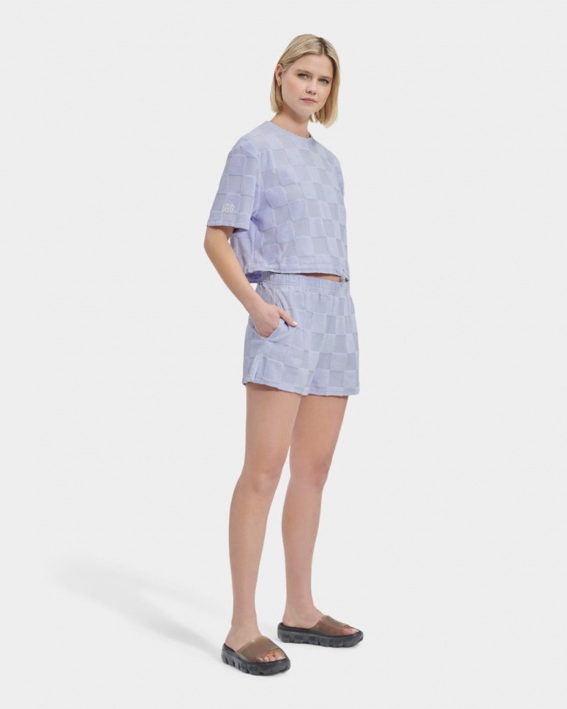 Ugg Noni Check Shorts Dam Grå | UD7298054