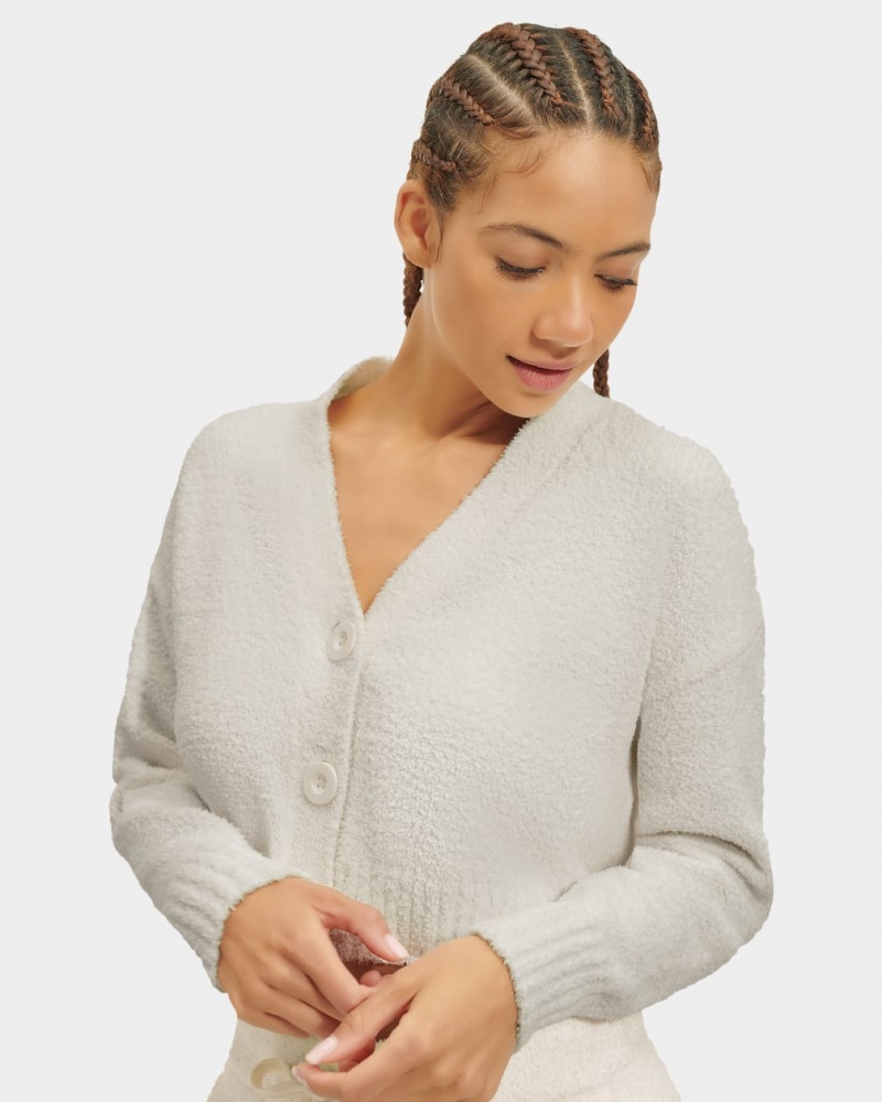 Ugg Nyomi Cropped Cardigan Dam Grädde | ZG2570369