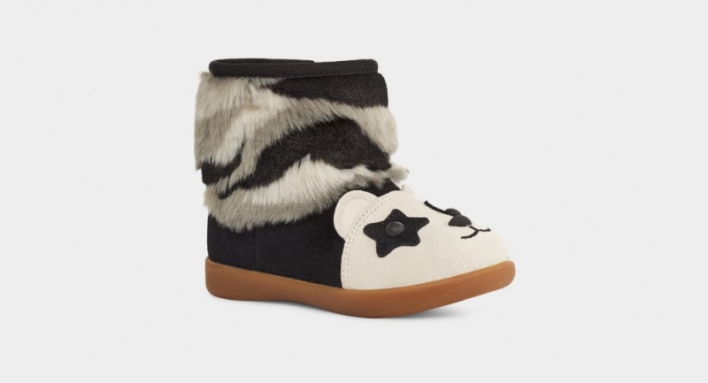 Ugg Panda Stuffie Stövlar Barn Svarta | MJ6915327