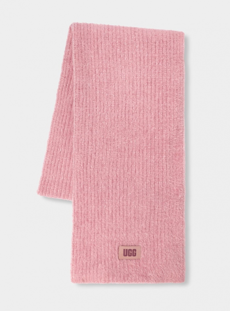 Ugg Plait Plush Knit Halsduk Dam Rosa Olika Färger | QM6327890