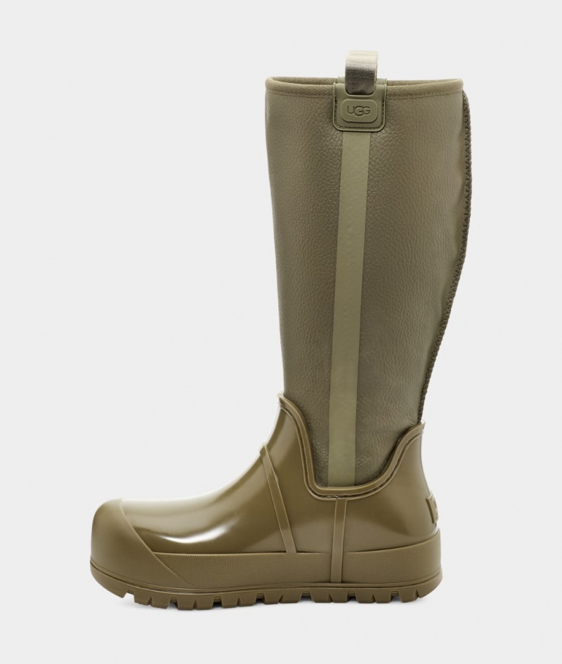 Ugg Raincloud Höga Stövlar Dam Olivgröna | HL6438510