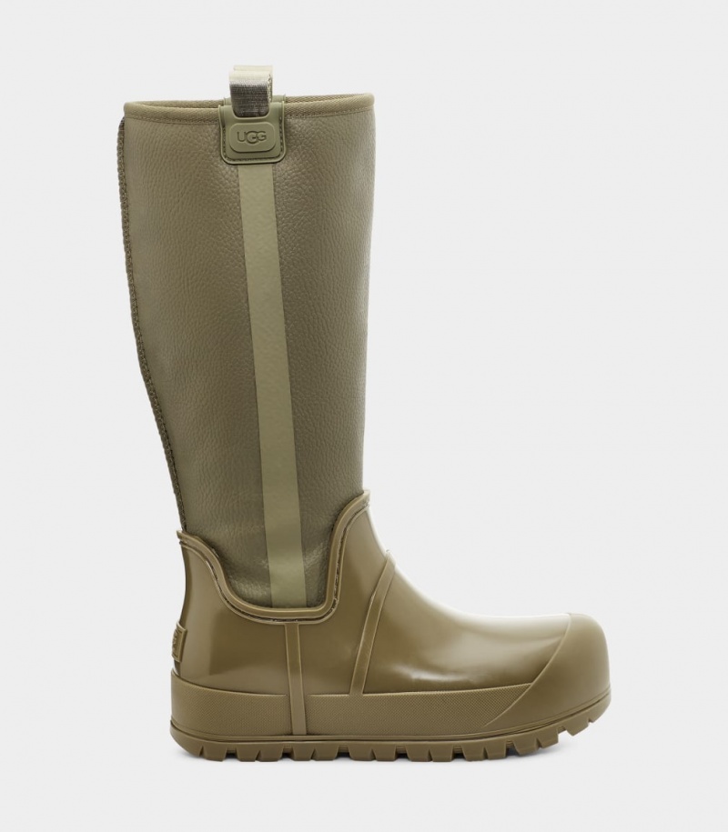 Ugg Raincloud Höga Stövlar Dam Olivgröna | HL6438510