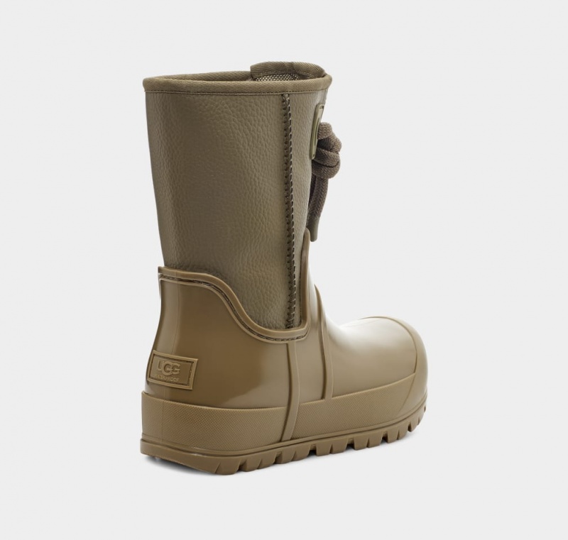 Ugg Raincloud Spets Stövlar Dam Olivgröna | QZ7895024