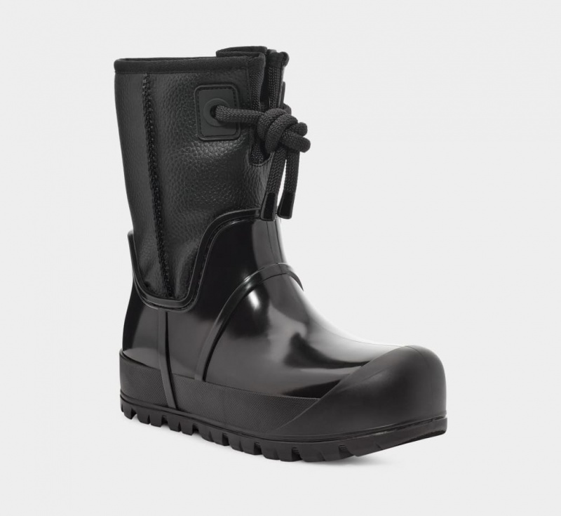 Ugg Raincloud Spets Stövlar Dam Svarta | KX0961238