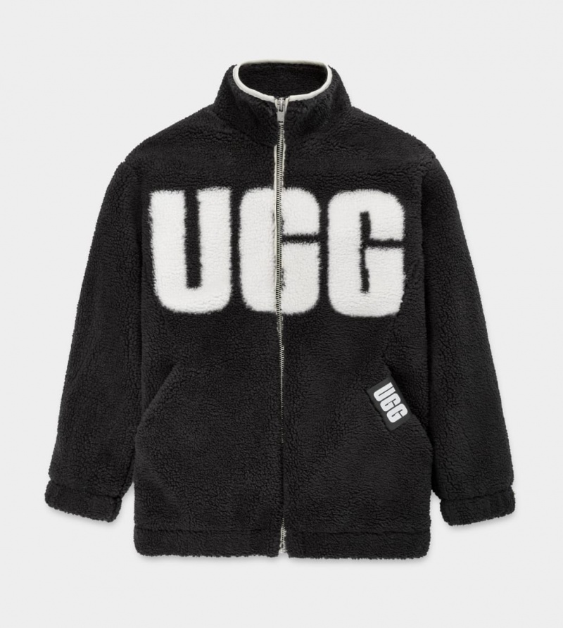 Ugg Raquelle Jacka Dam Svarta Grädde | LA3796052