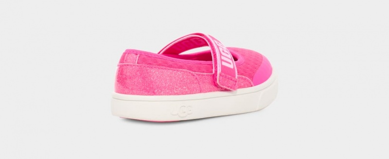 Ugg Rennon Skimmer Glitter Sneakers Barn Rosa | VQ4071328