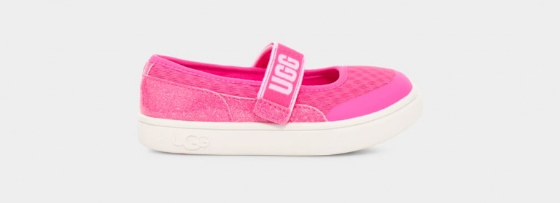 Ugg Rennon Skimmer Glitter Sneakers Barn Rosa | VQ4071328