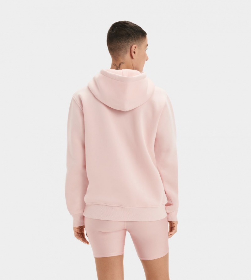 Ugg Rey Fuzzy Logo Hoodie Dam Rosa | RM3297068