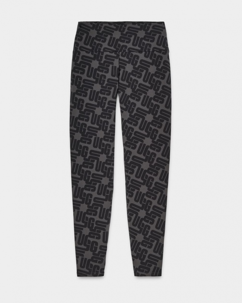 Ugg Saylor Monogram Leggings Dam Svarta | ST6921045