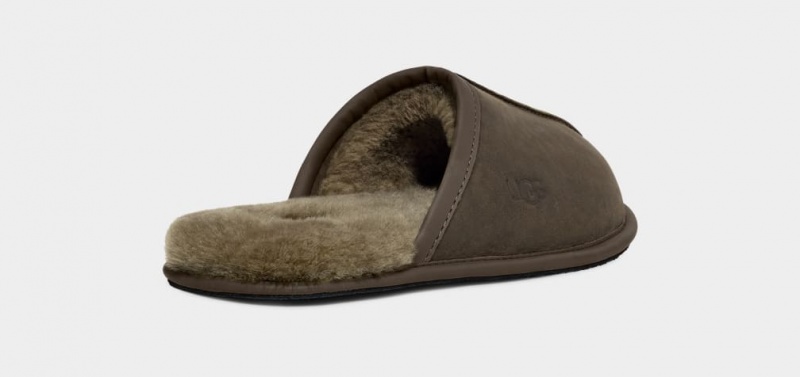 Ugg Scuff Läder Tofflor Herr Olivgröna | AW8640712