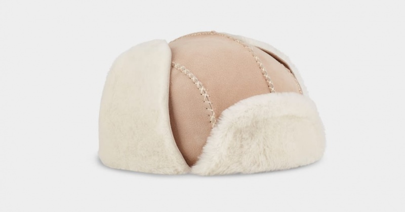 Ugg Sheepskin Trapper with Stitch Hatt Barn Bruna | IB6218504