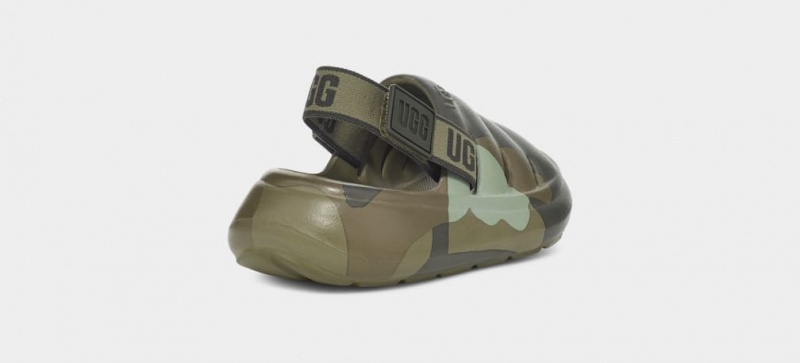 Ugg Sport Yeah Camopop Sandaler Barn Gröna | AS5072816