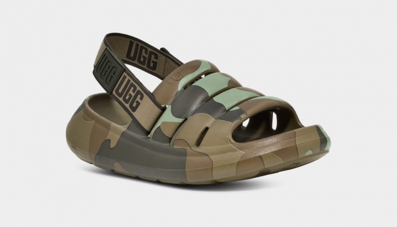 Ugg Sport Yeah Camopop Sandaler Herr Gröna | NU6897051