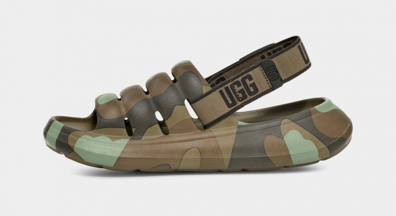 Ugg Sport Yeah Camopop Sandaler Herr Gröna | NU6897051