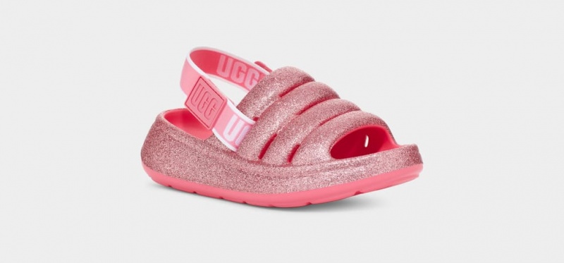 Ugg Sport Yeah Glitter Sandaler Barn Rosa | TP3514260