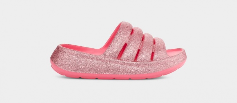 Ugg Sport Yeah Glitter Sandaler Barn Rosa | TP3514260