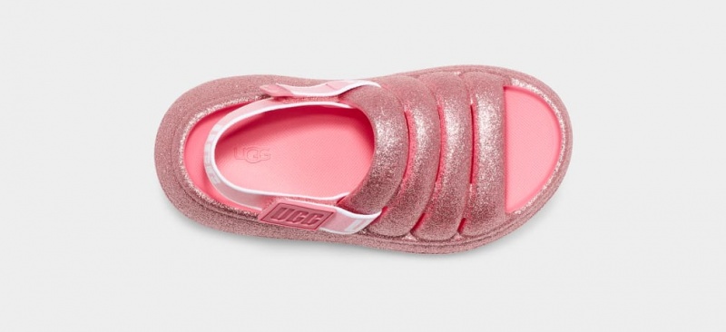 Ugg Sport Yeah Glitter Sandaler Barn Rosa | TP3514260