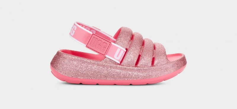 Ugg Sport Yeah Glitter Sandaler Barn Rosa | TP3514260