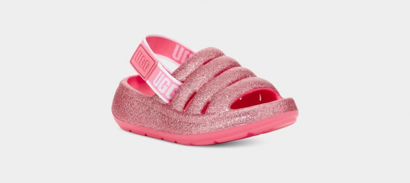 Ugg Sport Yeah Glitter Sandaler Barn Rosa | WZ2034765