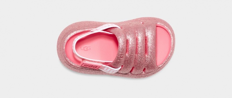 Ugg Sport Yeah Glitter Sandaler Barn Rosa | WZ2034765