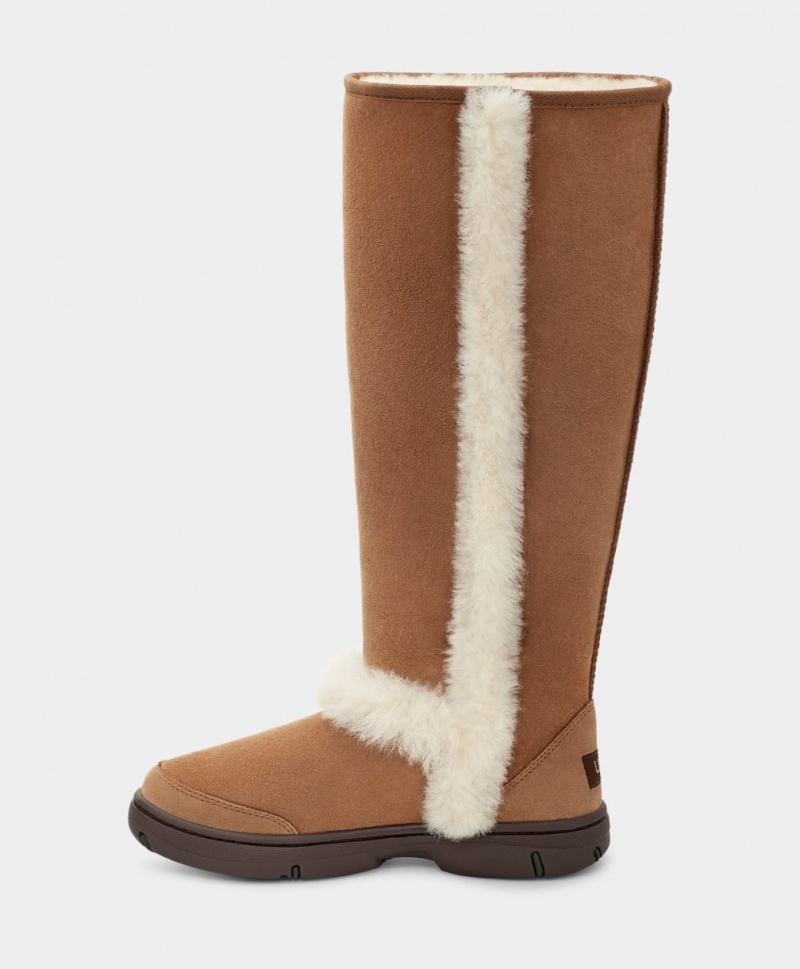 Ugg Sunburst Extra Höga Stövlar Dam Bruna | YA1064937