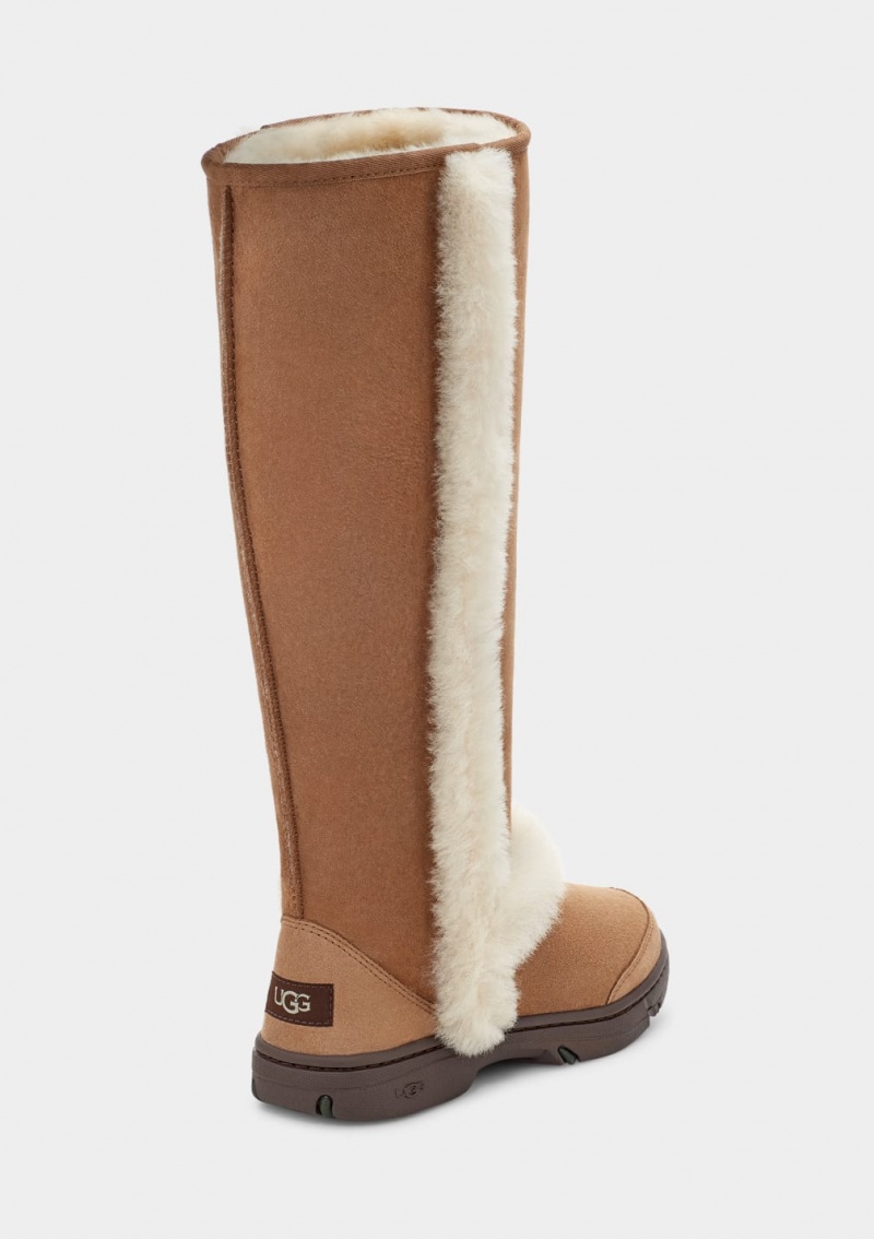 Ugg Sunburst Extra Höga Stövlar Dam Bruna | YA1064937