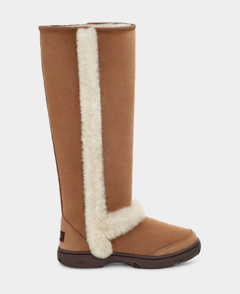 Ugg Sunburst Extra Höga Stövlar Dam Bruna | YA1064937