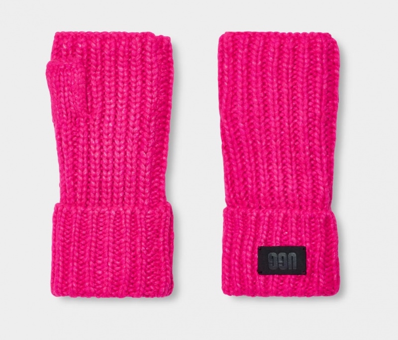 Ugg Tjock Fingerless Cuff Handskar Dam Rosa | YW6951247