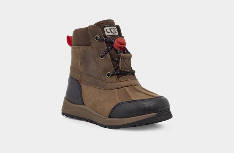 Ugg Turlock Läder Weather Stövlar Barn Bruna | HY1275638