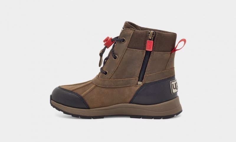 Ugg Turlock Läder Weather Stövlar Barn Bruna | HY1275638