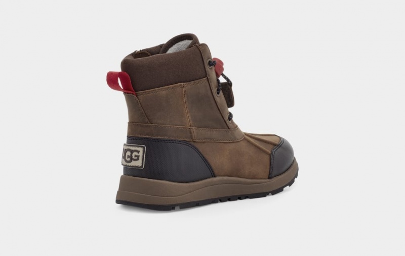 Ugg Turlock Läder Weather Stövlar Barn Bruna | HY1275638