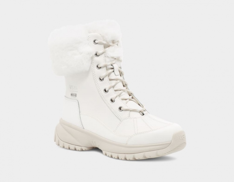 Ugg Yose Fluff Stövlar Dam Vita | XZ8723964