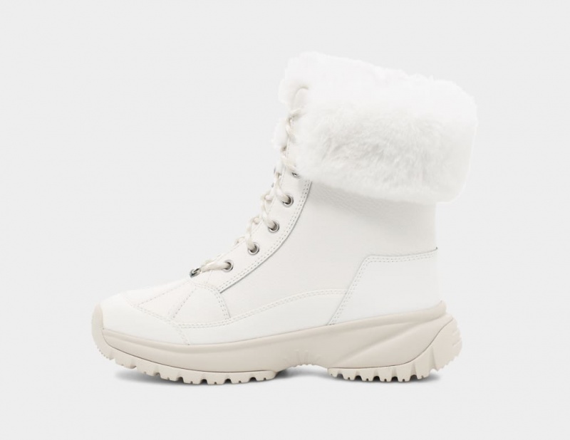 Ugg Yose Fluff Stövlar Dam Vita | XZ8723964