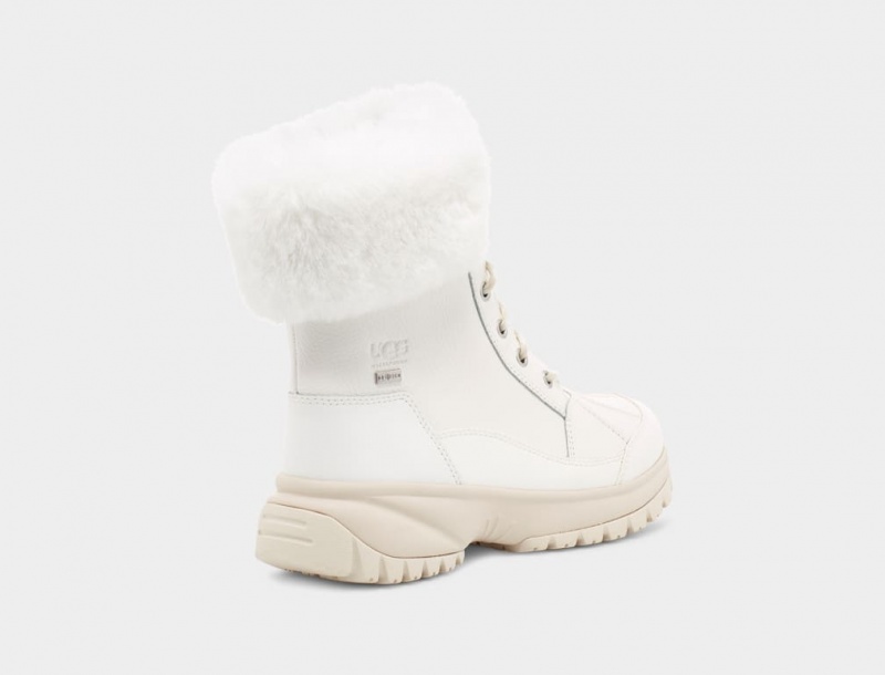 Ugg Yose Fluff Stövlar Dam Vita | XZ8723964